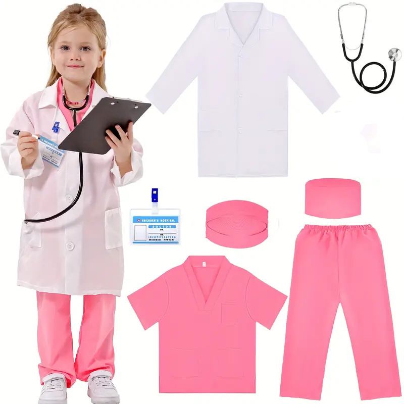 7PCS Kids Doctor Nurse Cosplay - огляд і ціна Medical Lab Units
